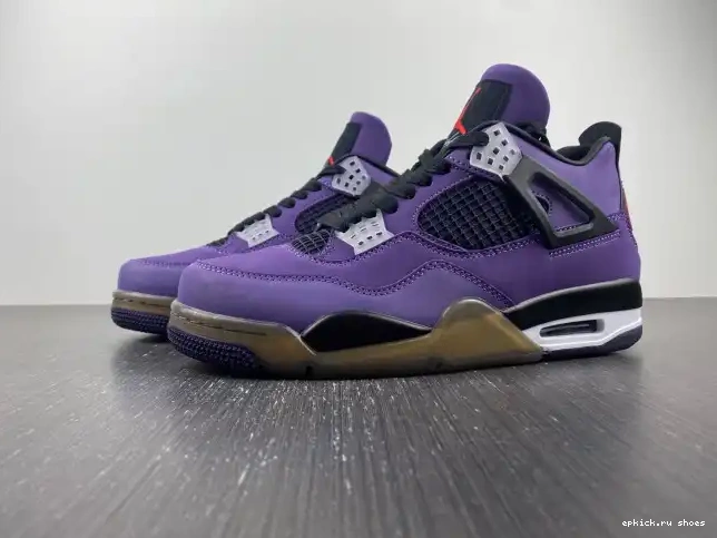 Cheap Jordan and LN4 Scott Family) Retro 4 Purple Travis 766296 (Friends 0512